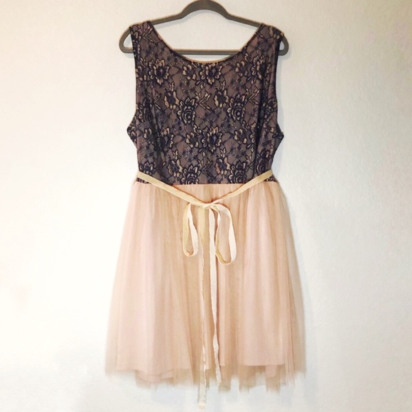 Moon Dresses & Skirts - Moon Lace & Tulle Blue & Pink Dress 3X EUC